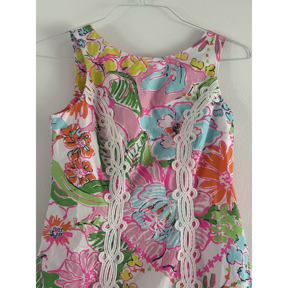Lilly Pulitzer x Target Nosey Posie Floral Shift Dress Sz 4 - Picture 3 of 6